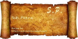 Suh Petra névjegykártya